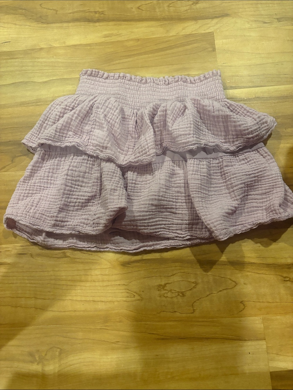 Women’s Pink Tiered Ruffle Skirt